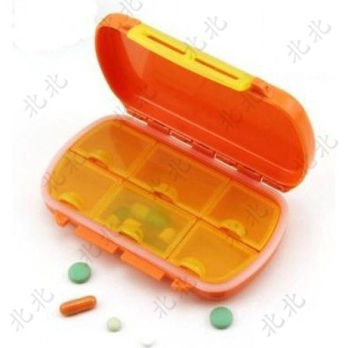 北北🔥熱銷榜6格醫藥盒 12*7.6*2.3cm藥盒 塑料藥品包裝藥盒塑料 大蜜丸包裝