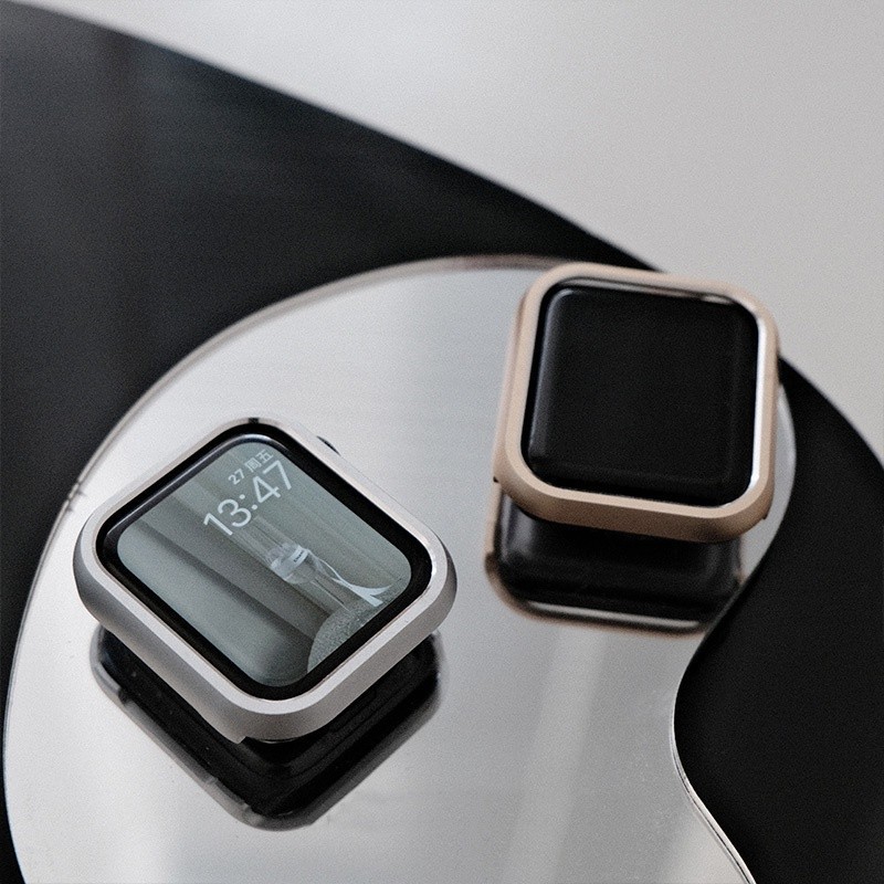 □❅最新款 7代 金屬保護殼 Apple Watch 6/5/4/3/2代 鋁合金邊框殼 錶殼 41 45mm 44 4