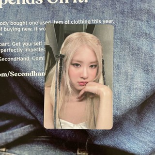 臺灣出貨🔥全新正品Blackpink 墨 樸彩英ROSE肉絲2024單人臺歷自拍小卡 CK韓物社