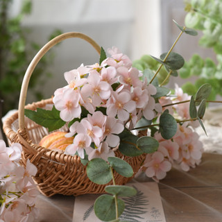 ▼JVW仿真花繡球假花束餐桌裝飾小清新盆栽家居客廳植物桌面小擺件擺設