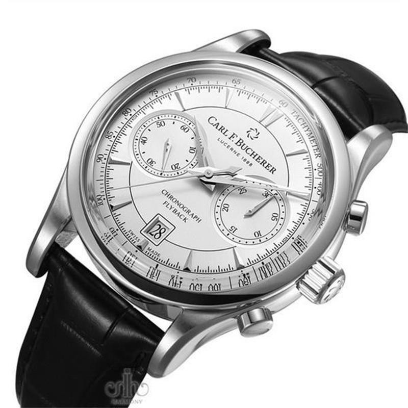 【台灣出貨】卡爾 F. Bucherer 計時碼表男士豪華商務多功能日曆手錶