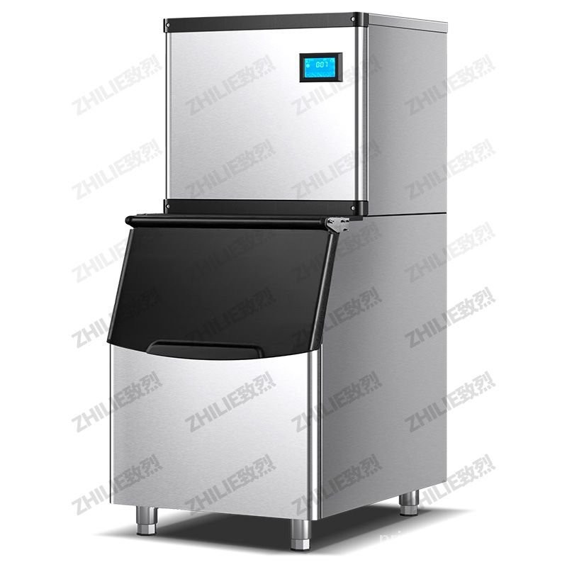 （限量搶購熱銷）製冰機  方冰機  冰塊機    商用奶茶店大型方冰機全自動ktv酒吧大容量冰塊機