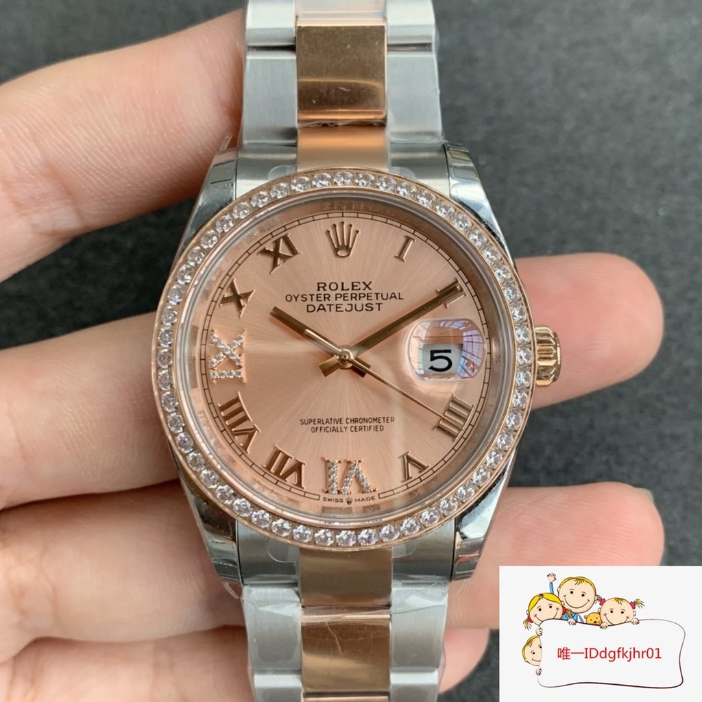 Rolex 勞力士日誌型m126281rbr-0016間金鑚圈羅馬數字刻度自動機械腕錶36mm特價*出售