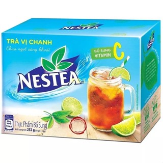 ✨美食工廠✨越南檸檬冰紅茶速溶衝飲茶252g Nestea Vi Chanh 18*14g
