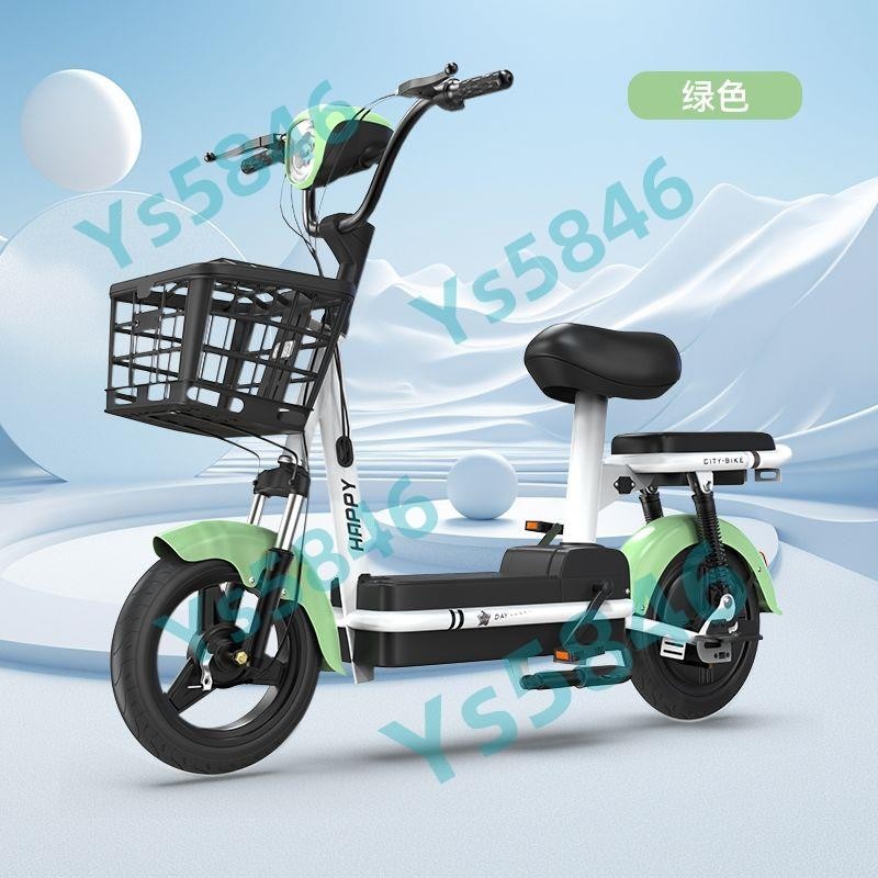 「免開發票」新國標電動車成人兩輪小型電動自行車鋰電池助力電瓶車雙人代步車