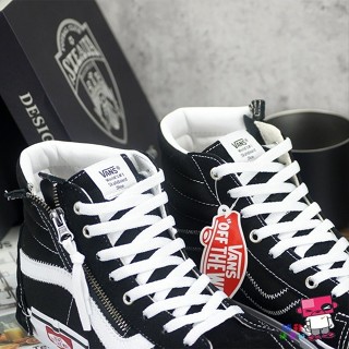 {正品}VANS UA SK8-HI REISSUE CAP 黑白 拉鏈 解構 棋盤格 高筒 VN0A3WM16BT