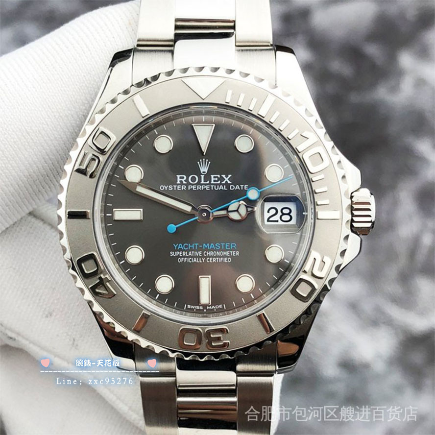 勞力士 Rolex ROLEX遊艇名仕M268622鉑金精鋼材質自動機械中性表 潮流 時尚 休閒 商務 經典腕錶