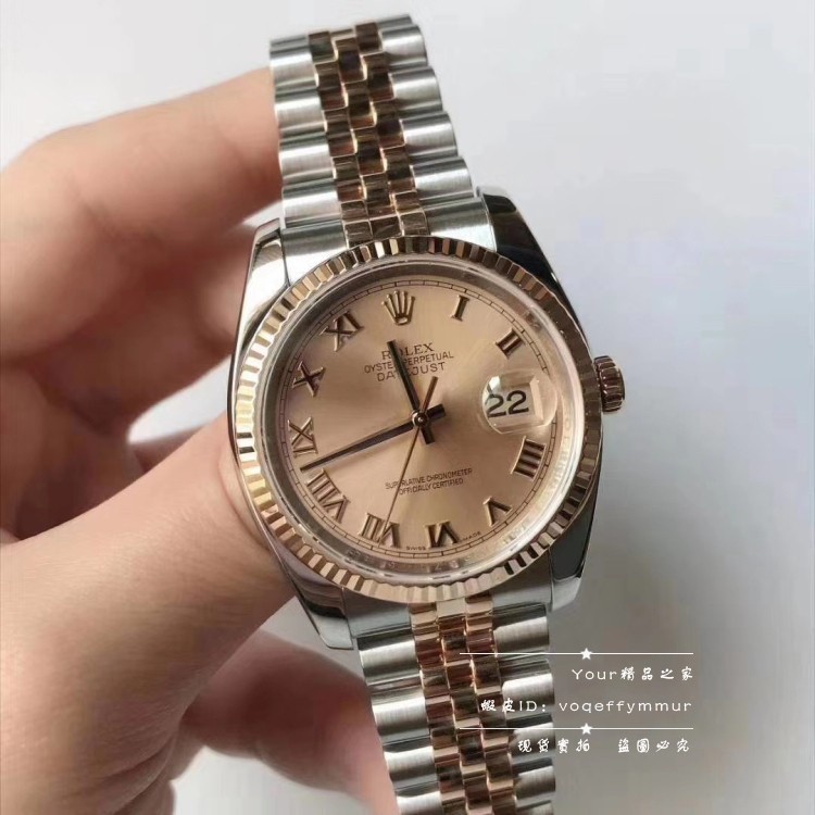 MM店二手ROLEX(勞力士) 日誌型系列116233金盤紀念錶帶間金自動機械男錶特價*出售