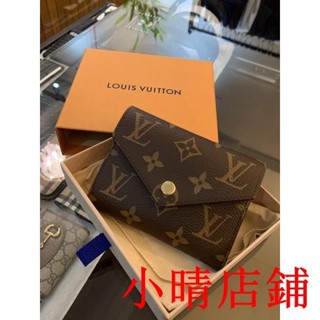 小晴二手/精品Louis Vuitton LV 經典老花設計 女生 三折短夾