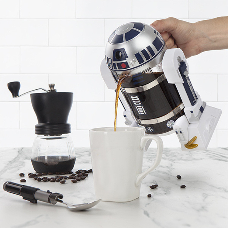 🔥臺灣現貨🔥快速出貨🔥 星球大戰R2D2咖啡壺 創意機器人R2D2造型手衝咖啡機水壺