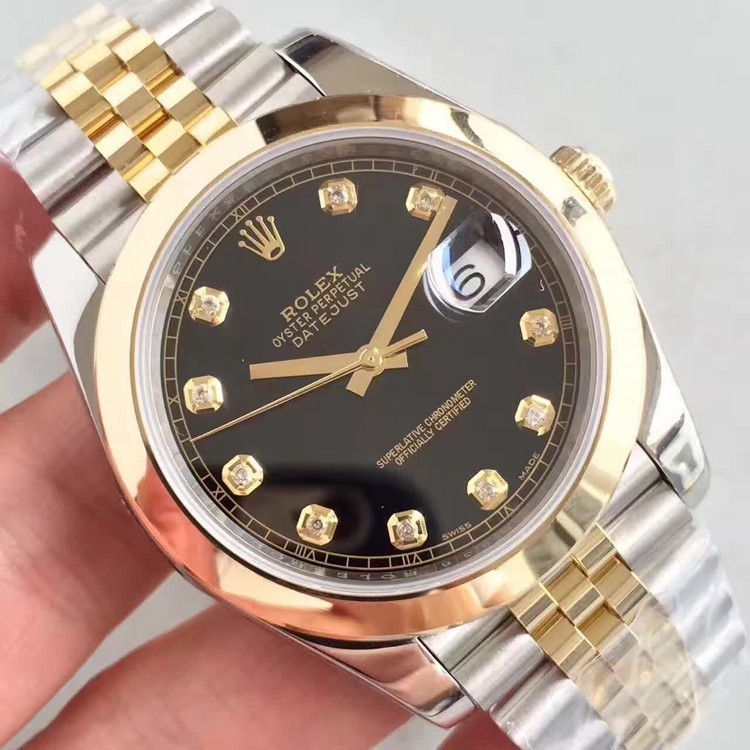 TR店二手Rolex日誌型自動機械手錶 香檳金279178 42mm 日期顯示 加鑽圈 勞力士手錶 瑞士機芯 商務錶