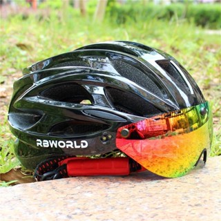 騎行頭盔男女士山地自行車風鏡眼鏡近視單車外賣電瓶車電動安全帽 BYU2