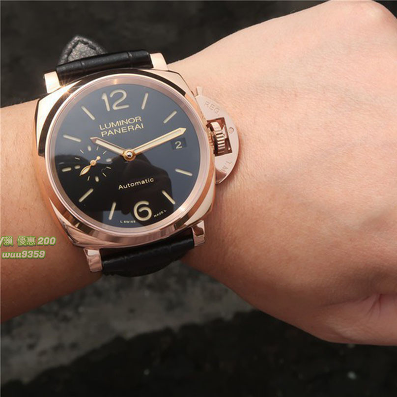 VS沛納海腕錶 PANERAI手錶 pam908 男士腕錶 自動機械錶 透底腕錶 時尚腕錶 百搭腕錶 精品錶