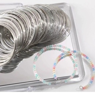 🔥臺灣出貨🔥記憶鋼圈鐵絲鋼圈diy手工串珠自制手鐲戒指項圈繞線材料配件