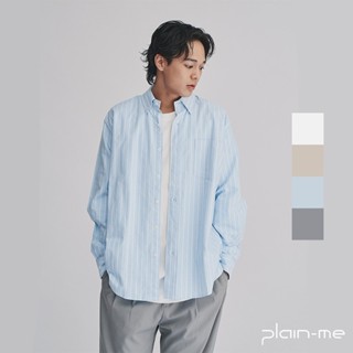 plain-me ooplm 長袖牛津襯衫 opm3308-242 <男女款 襯衫 長袖上衣>