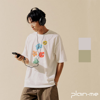 plain-me 心花朵朵開圖tee jnp0127-241 <男女款 短袖 上衣>