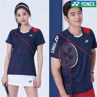 羽球衣新款網球服羽球服 時尚短袖羽毛球服yy上衣 兵乓球體血羽球衣 排球服情侶短袖運動套裝 男女羽球衣跑步服 比賽衣