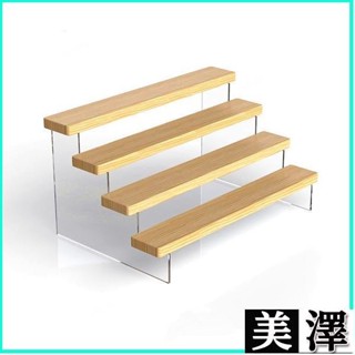 ✨實木階梯展示架 手辦模型展示架 動漫模型 階梯公仔展示架 陳列木架 手辦收納架 盲盒收納架