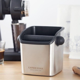 🔥特價下標🔥CAFEDE KONA咖啡敲渣桶家用半自動咖啡機粉渣盒不鏽鋼咖啡渣桶