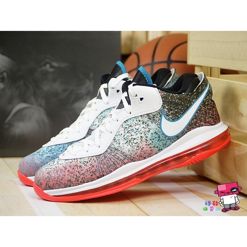 日本代購NIKE LEBRON 8 VIII V/2 LOW QS 藍彩 邁阿密之夜 限量復刻 DJ4436-100