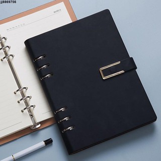 🎨小清新筆記本 活頁筆記本子可拆卸22年新款a5商務企業定製可印logob5磁扣硬皮本