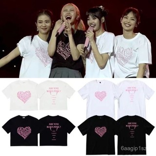 💯桃園出貨✔️BLACKPINK亞巡2023 BORN PINK演唱會週邊衕款衣服寬鬆短袖純棉T恤