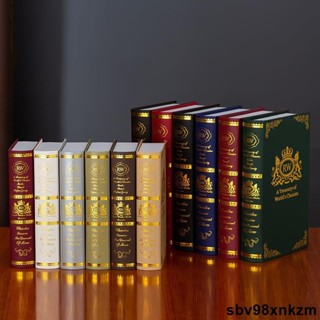 只有裝飾＆歐式燙金復古假書擺件攝影拍照道具書裝飾書模型書殼盒子創意擺設