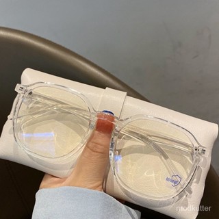 🔥臺灣熱賣 免運🔥防輻射抗藍光疲勞網紅大黑框眼鏡女韓版潮素顔神器護眼平光男