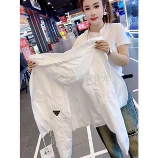 ✨特價✨白色薄款外套女 2023秋冬新款 休閒風衣夾克夏季防曬上衣百搭空調服