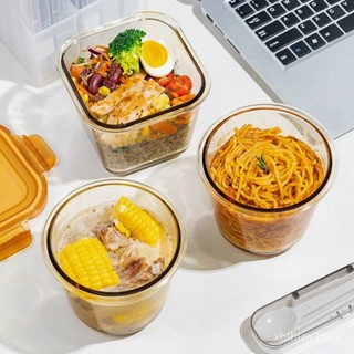 📢本土貨24h熱賣🚀玻璃飯盒上班族可微波爐加熱便噹盒湯碗大容量分裝學生水果保鮮盒🉑開發票🌸