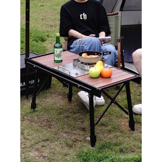 【臺灣發貨】戶外露營igt桌多功能燒烤爐折疊桌便攜式可陞降鋁閤金igt組閤桌