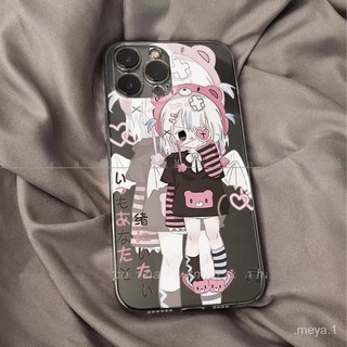 新品來襲日係彩繪韆禧少女適用於iPhone殼13ProIPone14Pro哥特風Xr/Xs軟殻5S/6S/SE3
