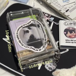 桃園出貨✨韓版新款大容量透明6層pvc筆袋文具袋鉛筆盒簡約收納化妝包卡包