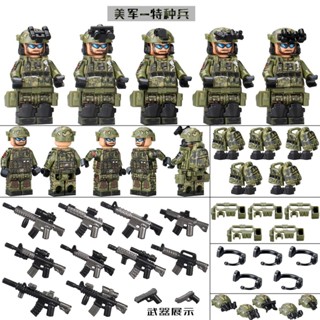 相容樂高第三方現代美軍特種兵小人防爆特警人仔兒童拼裝積木玩具