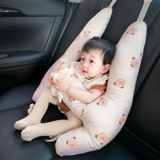 💞千禧百貨生活館💞臺灣出貨🌟汽車頭枕 ins兒童防勒脖固定器 小熊安全防護固定器 汽車用品後配睡覺抱枕