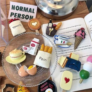 『MOLYGUGU』🌟北歐ins美食冰箱貼3D立體食物磁力貼個性裝飾雞蛋麵包創意磁性貼