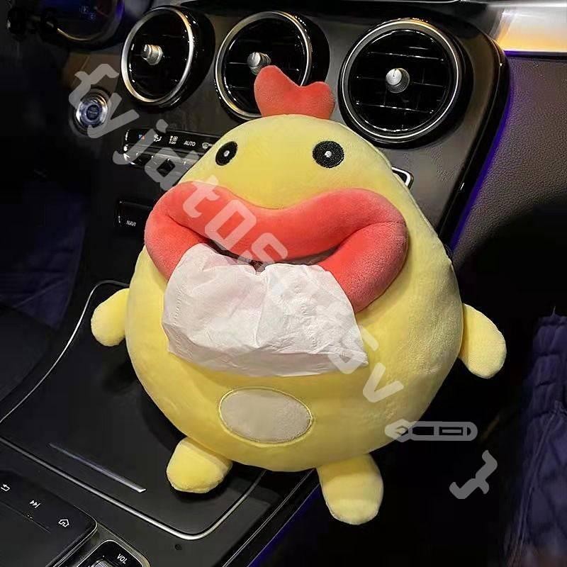 青蛙車載紙巾盒創意可愛掛式抽紙盒汽車扶手箱椅背紙巾包車內用品 汽車面紙盒 可愛車內飾 衛生紙收納 紙巾套 面紙盒