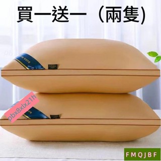 🔥薹灣熱銷🔥 買一送一 枕頭一對裝送枕套可水洗五星酒店羽絲絨傢用護頸椎成人學生軟枕芯 按摩枕頭 PUUJ MKQ34