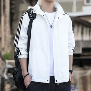 春秋季新款男士 夾克 衫 外套 潮男 運動休閑百搭外衣連帽韓版衣服男裝 春秋外套 男士外套 夾克衫 外套 長袖衣服