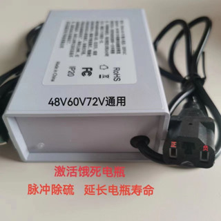 ⚡H.臺灣發貨 電動車電瓶 餓死啟動 鉛酸電池 電瓶脈衝修復器 48V60V72V 通用220V