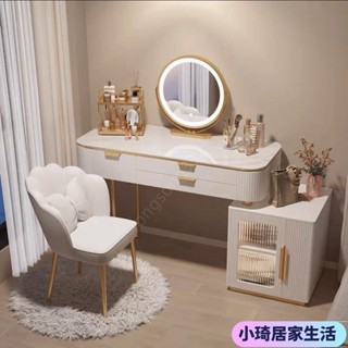 【熱銷】輕奢巖板梳妝臺網紅風收納櫃一體大小戶型簡約臥室化妝臺XQJX