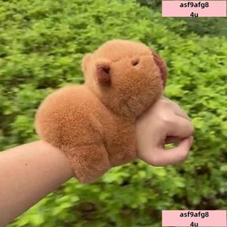 /低價/JUNWE!抖音衕款卡皮巴拉啪啪圈水豚玩偶手環公仔可愛毛絨玩具生日禮物女