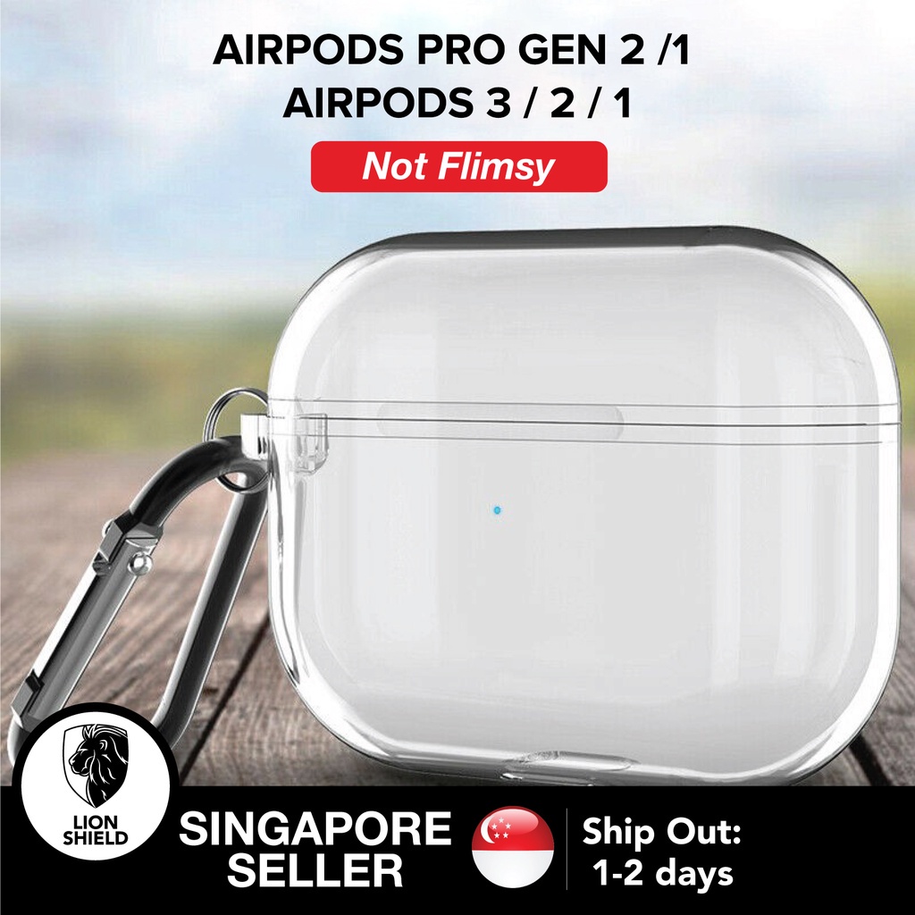AirPods Pro Gen 2/1 / AirPods 3/2/1 Crystal Clear Case - Tra