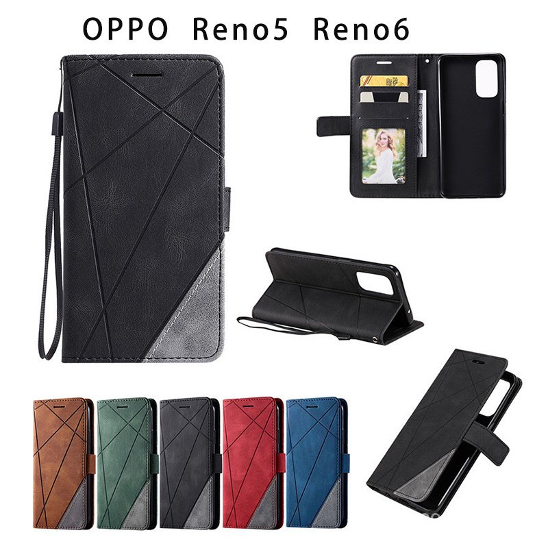 現貨】OPPO Reno6 6Z Reno5Z保護殼磁吸釦翻蓋皮套Reno5 Reno6Pro 5G手機殼插卡槽掀蓋殼
