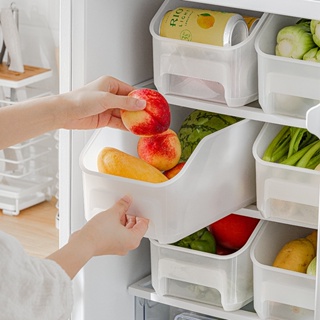 納川果蔬 冰箱 收納盒 塑料 PP 透明 長方形 抽屜式 冷凍 食物 保鮮盒