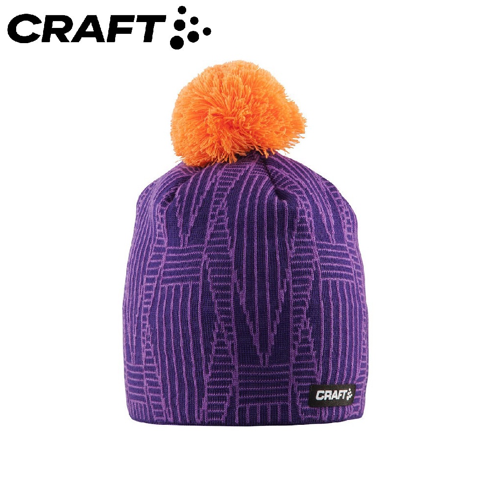 【CRAFT 瑞典 毛呢球球保暖帽《紫》】1903617/保暖帽/針織帽/毛線帽/休閒帽/毛帽