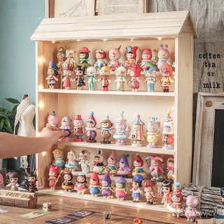 『含稅免運』盲盒收納展示架手辦積木別墅展示盒泡泡瑪特玩偶櫃popmart娃娃盒 SJ18