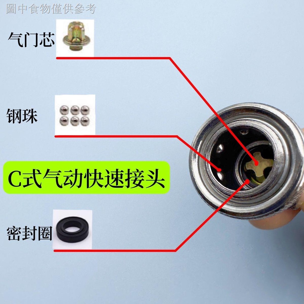 9.13 新款熱賣 C式氣動鼠尾快速接頭8mm氣管10mm軟管公母插頭氣泵空壓機氣管配件