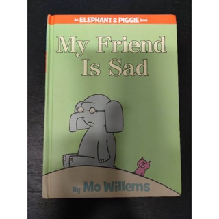 二手童書~英文繪本 an elephant & piggie book / my friend is sad(精裝)