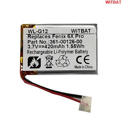 WITBAT適用佳明Garmin Fenix 6X Pro智能手表電池361-00126-00🎀
